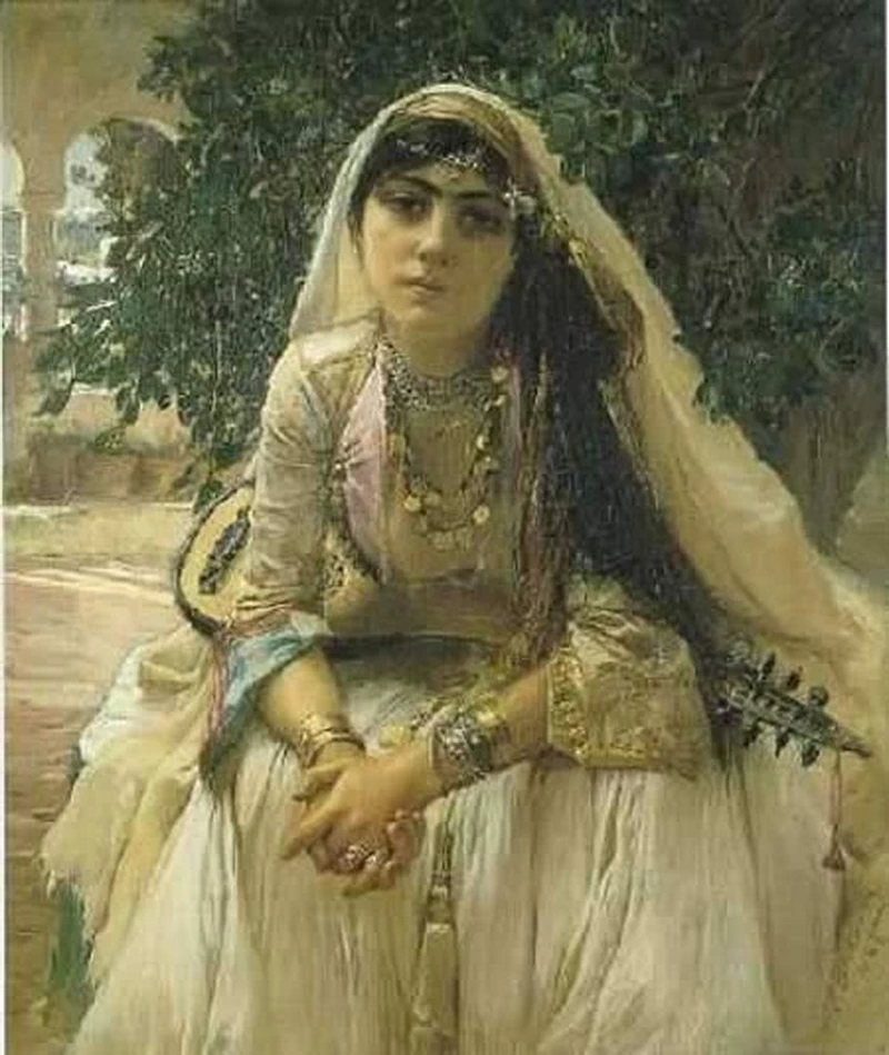 Giovane ragazza algerina